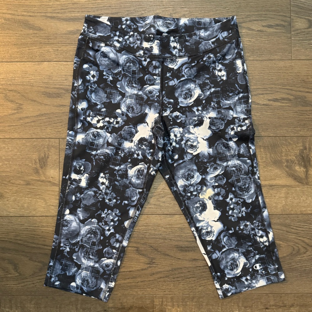 Champion Women’s Leggings in Black and White Floral